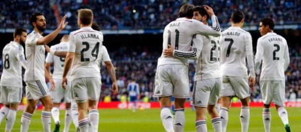 Jugadores celebrando un gol la temporada pasada. Jugadores celebrando un gol la temporada pasada.