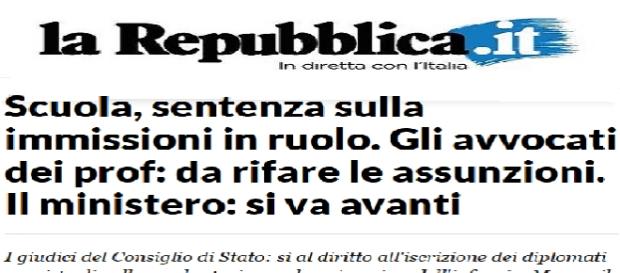 La prima pagina del quotidiano on line La prima pagina del quotidiano on line