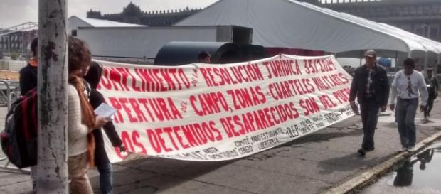 Protesta en Zocalo contra la desaparición forzada Protesta en Zocalo contra la desaparición forzada