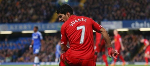 Suarez back in the Liverpool days Suarez back in the Liverpool days