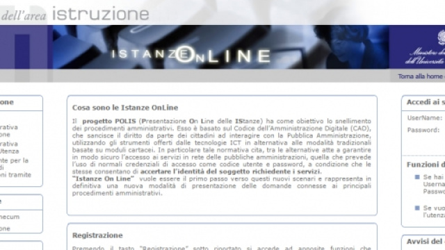 La nota piattaforma POLIS del Miur