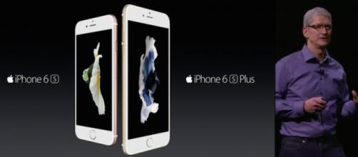 Tim Cook introduced the two new iPhones