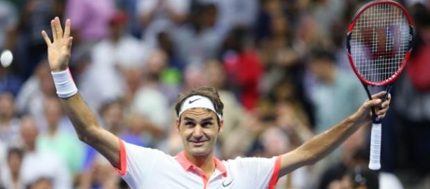 Federer comemora mais uma vitória nos EUA Federer comemora mais uma vitória nos EUA