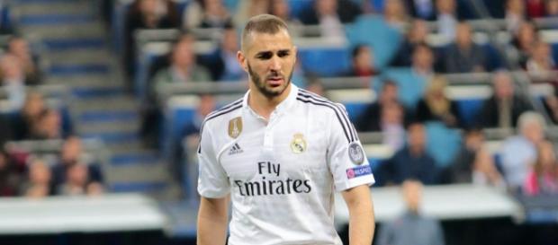 Karim Benzema im Trikot der Königlichen. Karim Benzema im Trikot der Königlichen.