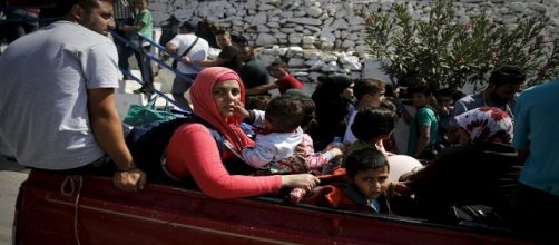Profughi siriani in viaggio verso l'Europa