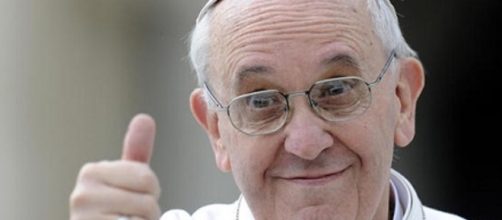 Un'immagine 'simpatica' di Papa Francesco
