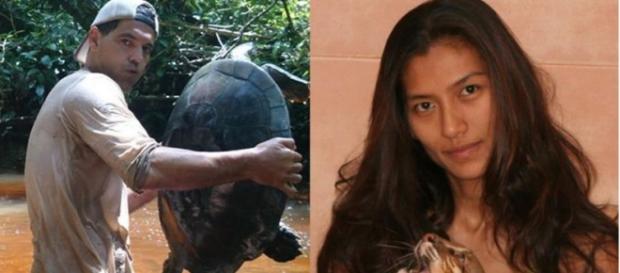 Frank de la jungla y su esposa Yuyee Frank de la jungla y su esposa Yuyee