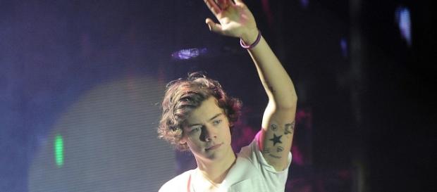 Harry Styles foi atingido por uma garrafa de água. Harry Styles foi atingido por uma garrafa de água.