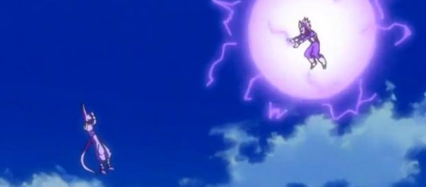 Vegeta luchando contra Bills en el capitulo 8 Vegeta luchando contra Bills en el capitulo 8