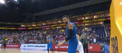 Andrea Bargnani durante l'ultima partita