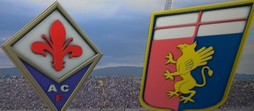 I simboli di Fiorentina e Genoa