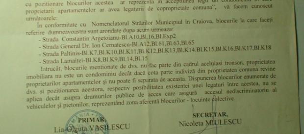 Primaria Craiova,răspuns contradictoriu realității Primaria Craiova,răspuns contradictoriu realității