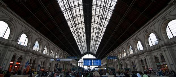 Dworzec Keleti, miejsce postoju wielu uchodźców. Dworzec Keleti, miejsce postoju wielu uchodźców.