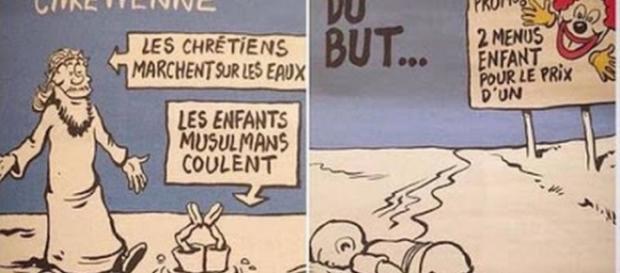 Charlie Hebdo debocha de tragédia/ Divulgação Charlie Hebdo debocha de tragédia/ Divulgação