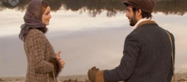 Il Segreto, Simon e Soledad al lago. Il Segreto, Simon e Soledad al lago.