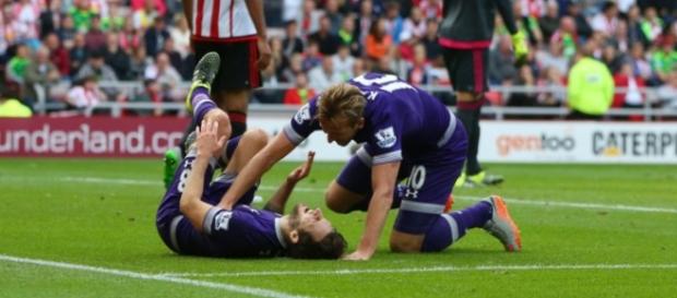 Ryan Mason after scoring goal. Ryan Mason after scoring goal.