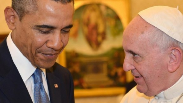 Barack Obama e Papa Francesco a colloquio