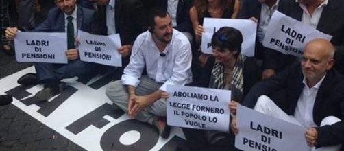 Salvini contro la Legge Fornero