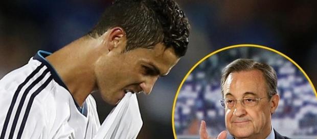 Cristiano Ronaldo junto a Florentino Pérez Cristiano Ronaldo junto a Florentino Pérez