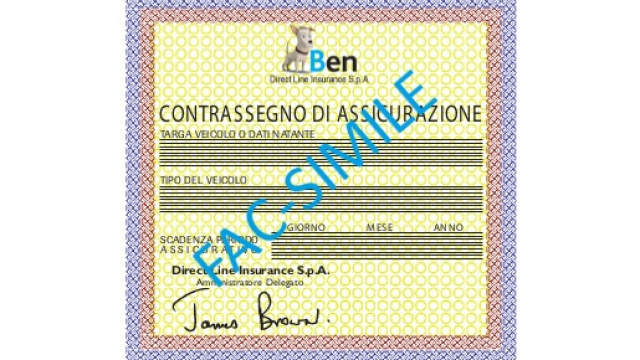 Addio al contrassegno di assicurazione