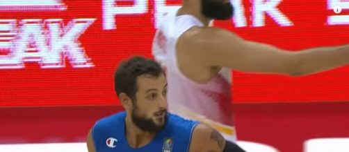 Marco Belinelli durante il match contro la Spagna