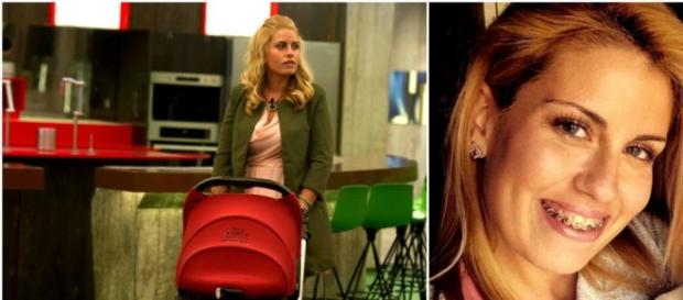 Marina y su bebé entrando a Gran Hermano 16 Marina y su bebé entrando a Gran Hermano 16