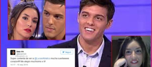 Bea felicita a Lucas por su trono ¿pretendienta? Bea felicita a Lucas por su trono ¿pretendienta?