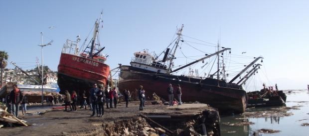 El terremoto de Chile provocó un tsunami El terremoto de Chile provocó un tsunami