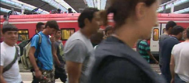 Flüchtlinge auf dem Weg nach Deutschland Flüchtlinge auf dem Weg nach Deutschland