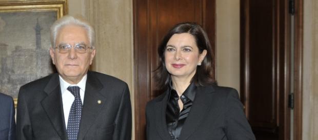 I Presidenti Mattarella e Boldrini in Quirinale I Presidenti Mattarella e Boldrini in Quirinale