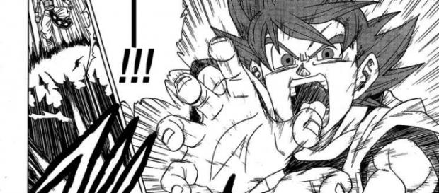 Pagina del manga, Goku prepara su ataque final Pagina del manga, Goku prepara su ataque final