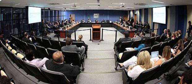 Sessão do CNJ que determinou corte do ponto Sessão do CNJ que determinou corte do ponto