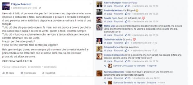 I messaggi di solidarietà al presunto stupratore I messaggi di solidarietà al presunto stupratore