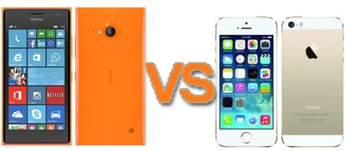 Nokia Lumia 735 vs Apple iPhone 5S