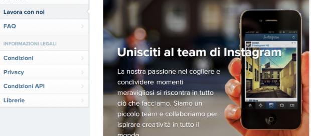 Posizioni aperte per Instagram all'estero Posizioni aperte per Instagram all'estero
