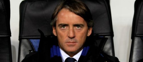 Mancini sulla panchina dell'Inter