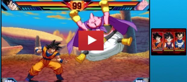 Imagen del combate entre Goku y Majin Buu Imagen del combate entre Goku y Majin Buu