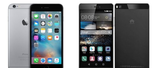 Apple iPhone 6S e Huawei P8 a confronto