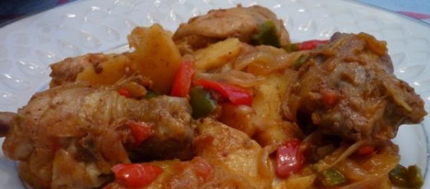Imagen de nuestro pollo al chilindron Imagen de nuestro pollo al chilindron