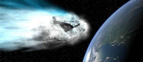 Asteroide impactando sobre la Tierra