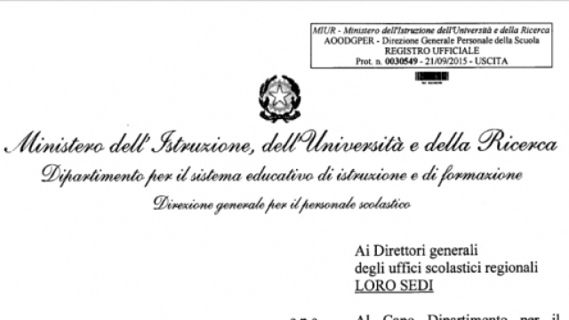 Circolare Miur sulla fase C delle assunzioni 2015