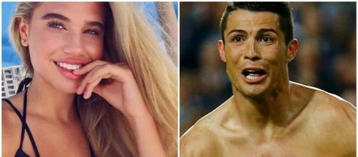 Cristiano Ronaldo enviou fotos íntimas à garota.
