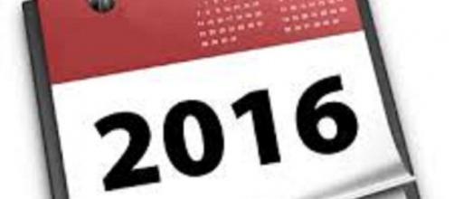 Calendario da tavolo anno 2016