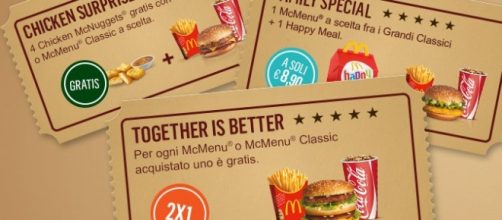 Coupon McDrive per menu gratis e sconto Happy Meal