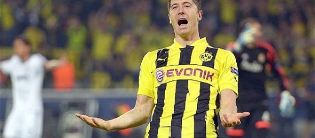 Lewandowski when he was at Borussia Dortmund Lewandowski when he was at Borussia Dortmund