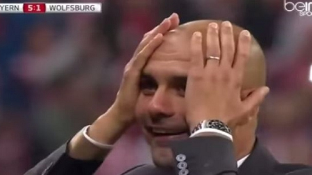 Il tecnico del Bayern Monaco, Pep Guardiola.