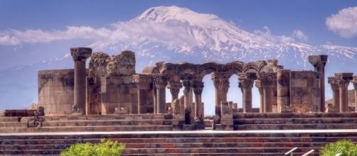 Zvartnots Cathedral and Biblical Ararat
