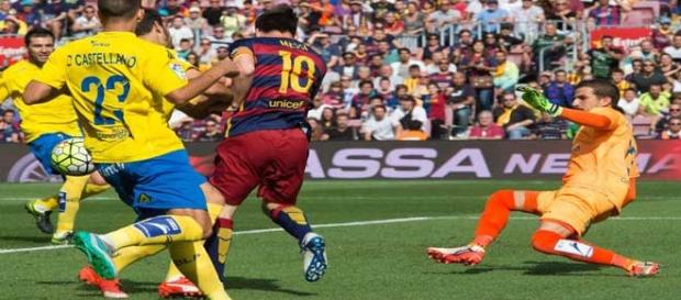 La jugada de la lesión de Messi La jugada de la lesión de Messi