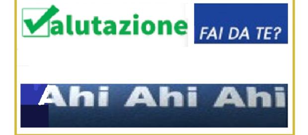 Valutazione fai da te? Ahiahiahaiahi Valutazione fai da te? Ahiahiahaiahi