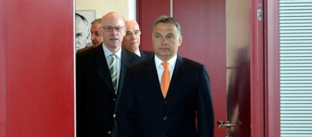 Viktor Orbán (re.) in Berlin / Archivbild 2014 Viktor Orbán (re.) in Berlin / Archivbild 2014